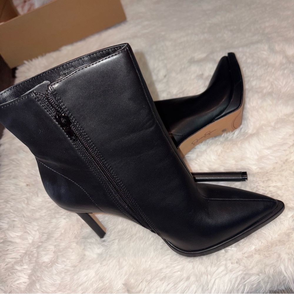 Jessica Simpson Black Ankle Booties Heels - Picture 5 of 11